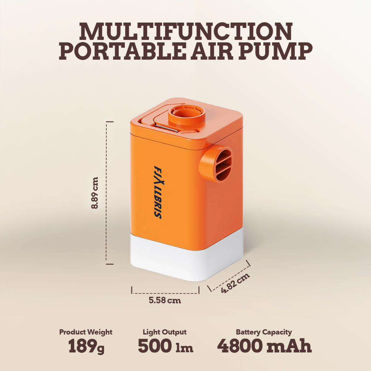 Mini pompe à air rechargeable USB-C