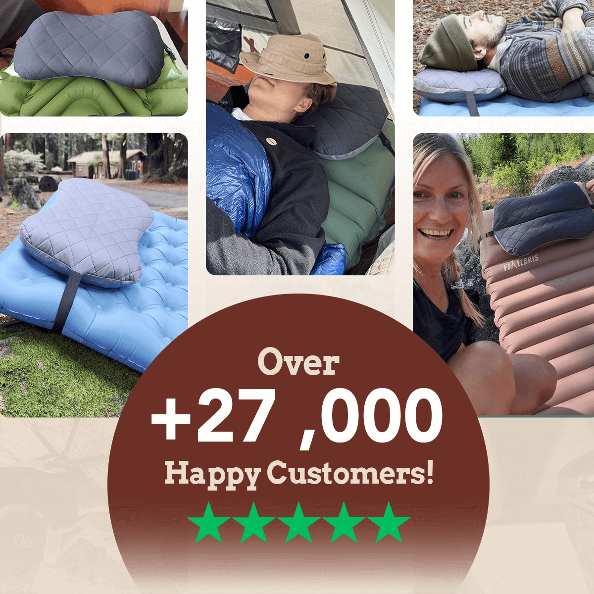 Coussin de camping ultra léger